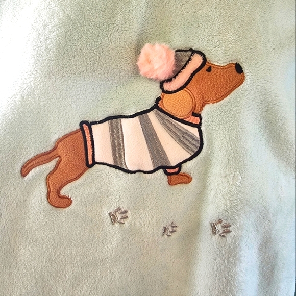 Love to Lounge Cozy Fleece Dachshund Dog Ladies 2 Piece Pajama Set πΎπβπ¦Ί - Picture 7 of 10